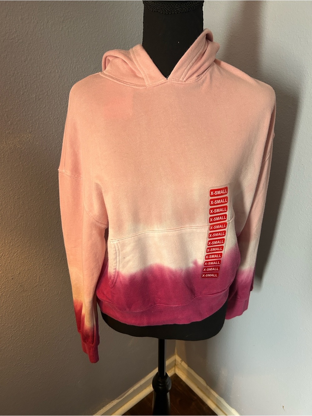 Wildfox Women New With Tags Pink Tie-Dye Hoodie Size X-Small